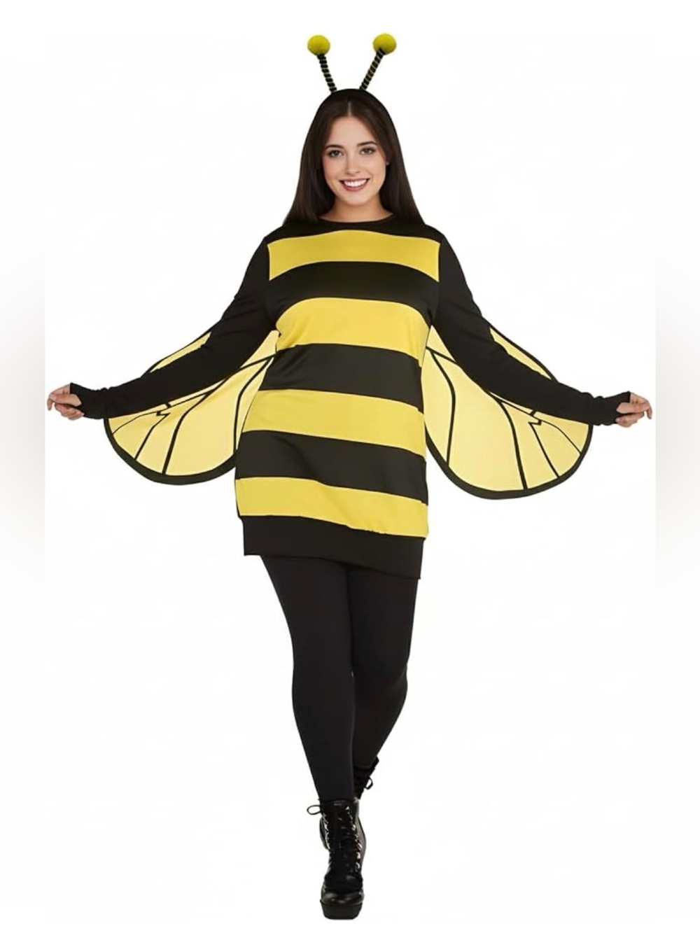 Bumblebee Queen Bee Halloween Costume Dress Plus XXL